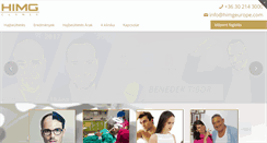 Desktop Screenshot of hajbeultetesiklinika.hu